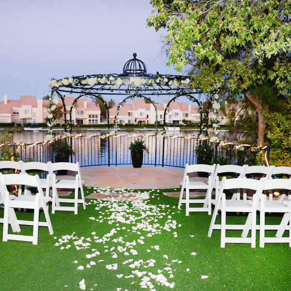 Ceremony Only and All Inclusive Las Vegas Wedding Venue Locations for Swan Garden