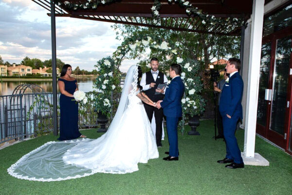 Las Vegas Lake Wedding Packages with Indoor and Outdoor Ceremony Chapel