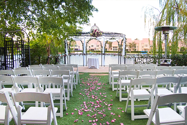 Swan Garden Ceremony and Reception Las Vegas All Inclusive Lakeside Venue Packages