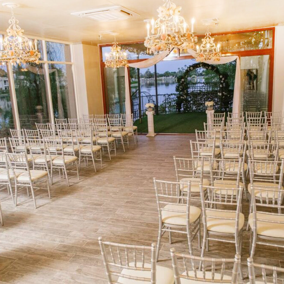 Wedding Chapel in the Las Vegas Area with Lake and Garden Views