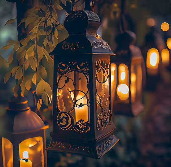 Sunset and Nighttime Ceremony Lighting at Always and Forever Weddings and Receptions in Las Vegas