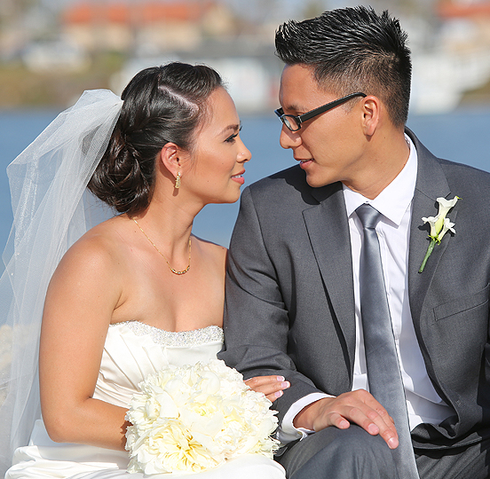 Indoor and Outdoor Package Prices for Las Vegas Wedding with Lake and Garden Views