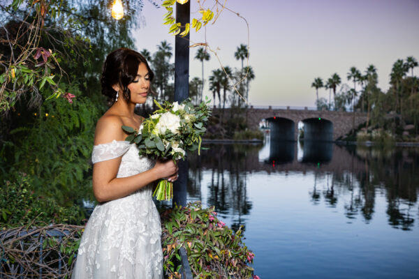 sunset wedding Las Vegas