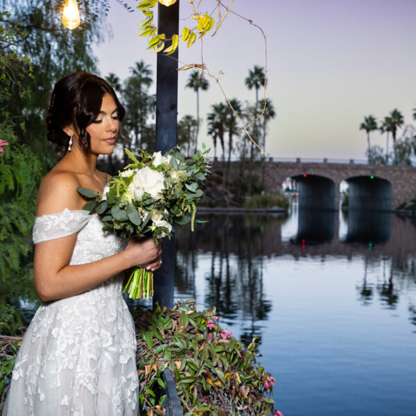 sunset wedding Las Vegas